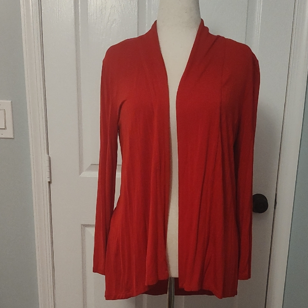 Elegant Red Women's Cardigan